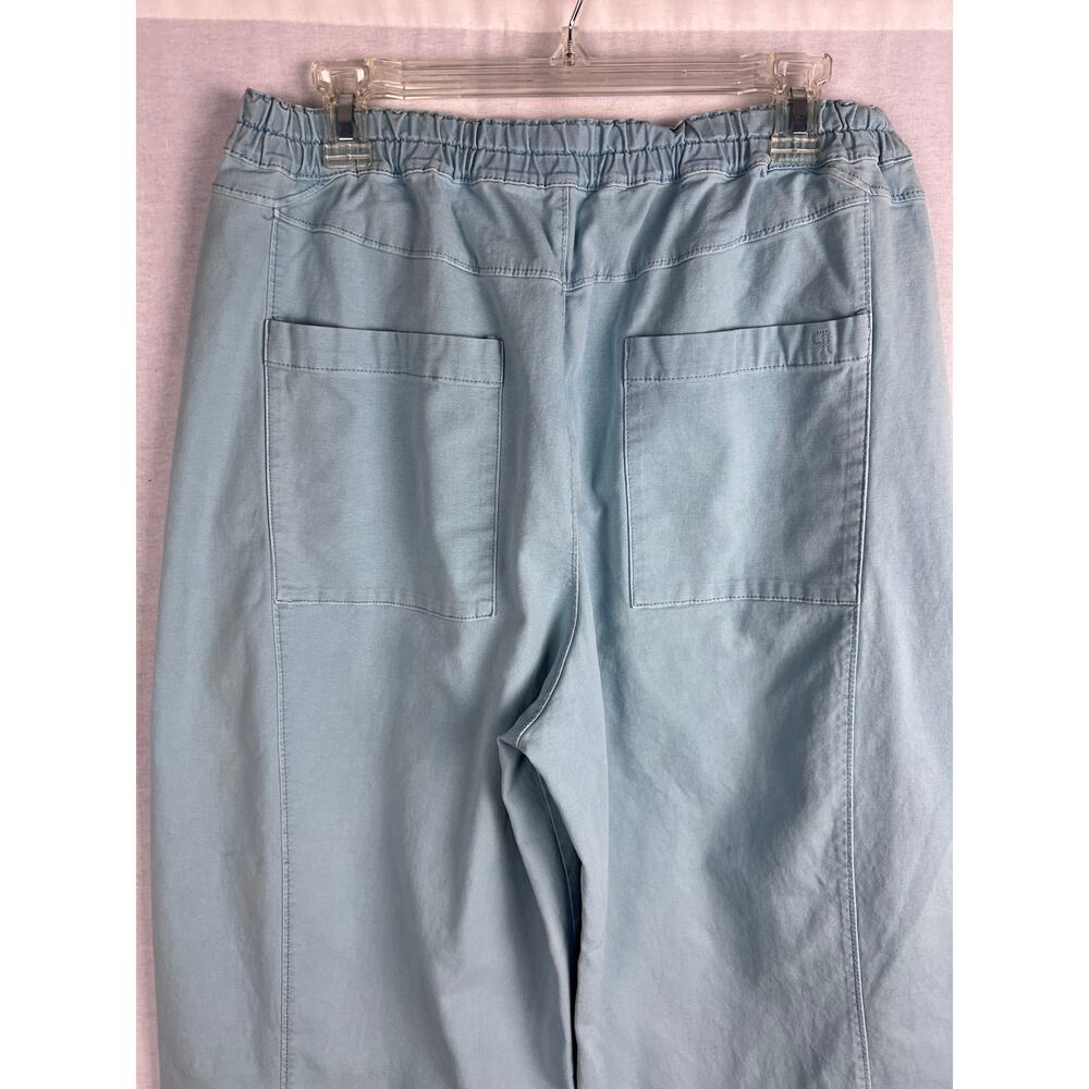 Anthropologie Izzie Wide-Leg Pants in Light Blue - Picture 6 of 8